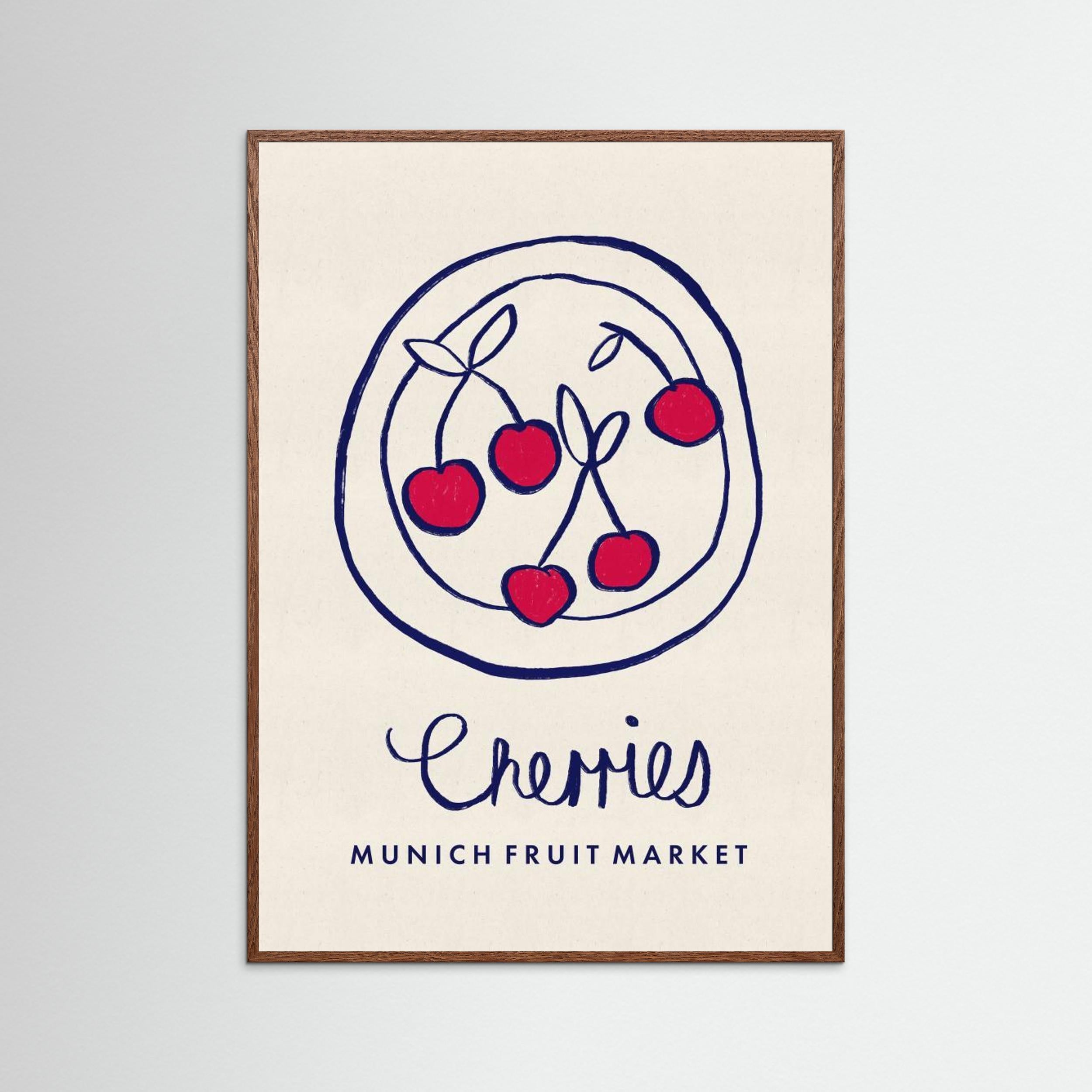 Cherries Munich Food Market Germany by Dirkie Nell